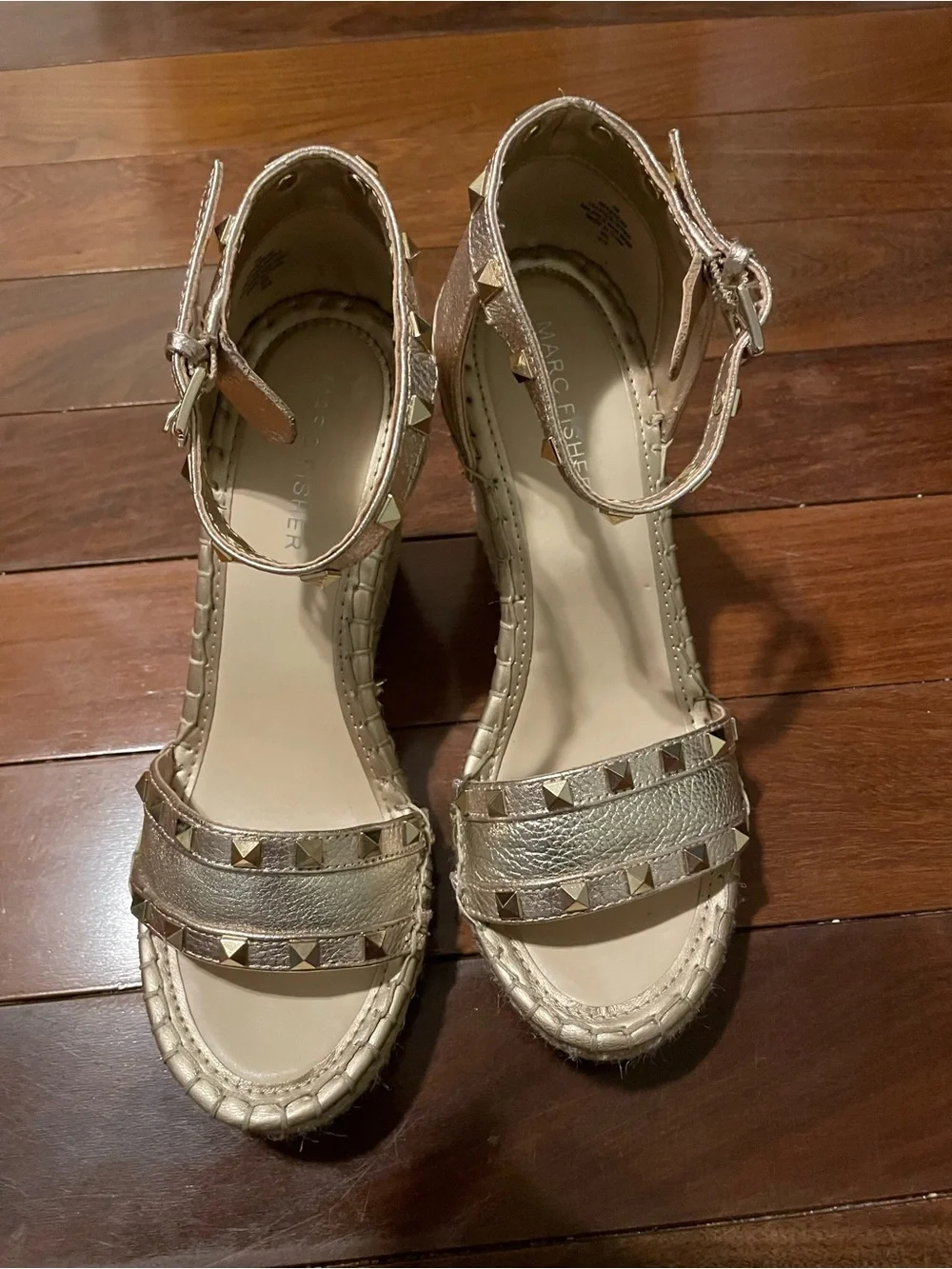 Marc Fisher studded metallic